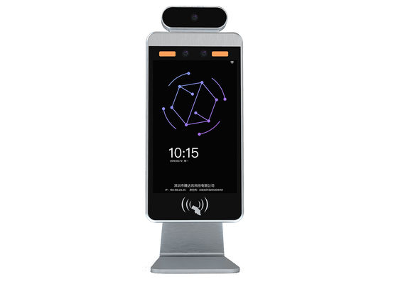 Termómetro infrarrojo del reconocimiento de cara del panel del OS AUO de Android teledirigido